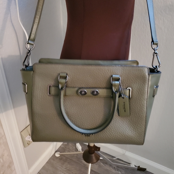 NWT COACH BLAKE CARRYALL GREEN - Picture 5 of 16